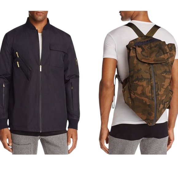 LVL XIII Jason Derulo Convertible Backpack Jacket Level 13 Black Camo Full Zip - Picture 1 of 12